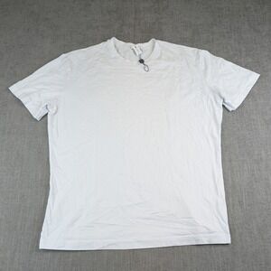 State and Liberty Shirt Mens 2XL White Athletic Fit Crew Neck Tee Cotton Spandex